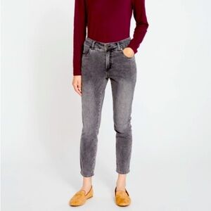 Universal Standards Seine denim, size 24, 27” inseam, distressed black NWT